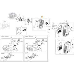 KIT DE SUPPORT DE FILTRE À AIR EMAK ORIGINAL 61400341A | Newgardenstore.eu