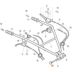 ORIGINAL LOCKING KNOB EMAK F1445003