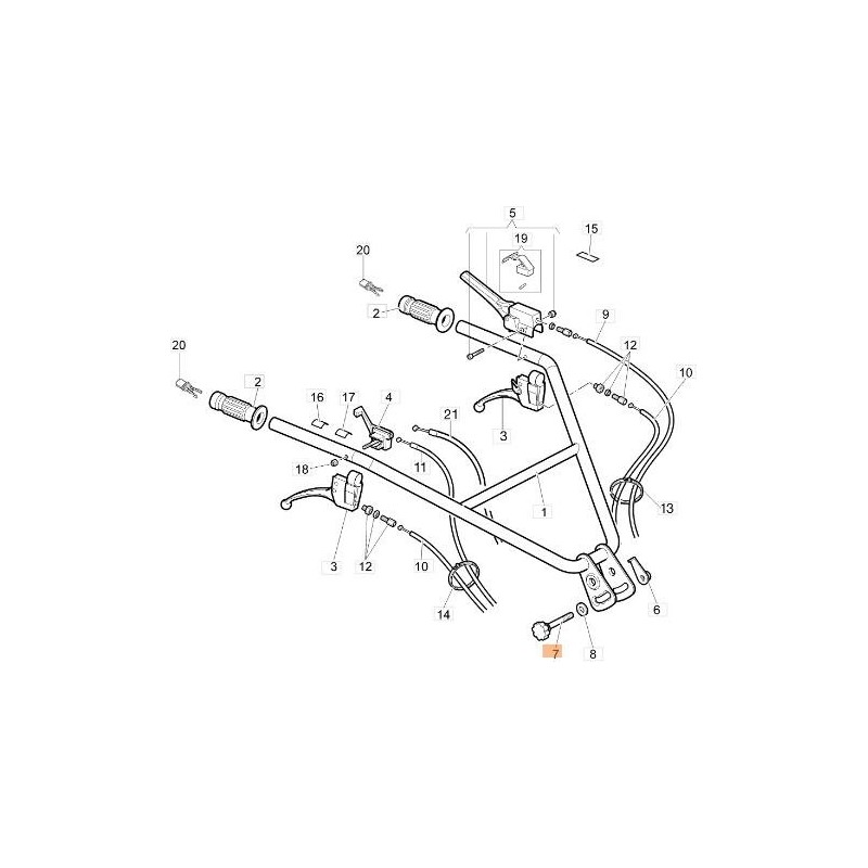 POMELLO BLOCCAGGIO ORIGINALE EMAK F1445003