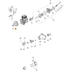 ORIGINAL FLYWHEEL EMAK 61170018R | Newgardenstore.eu