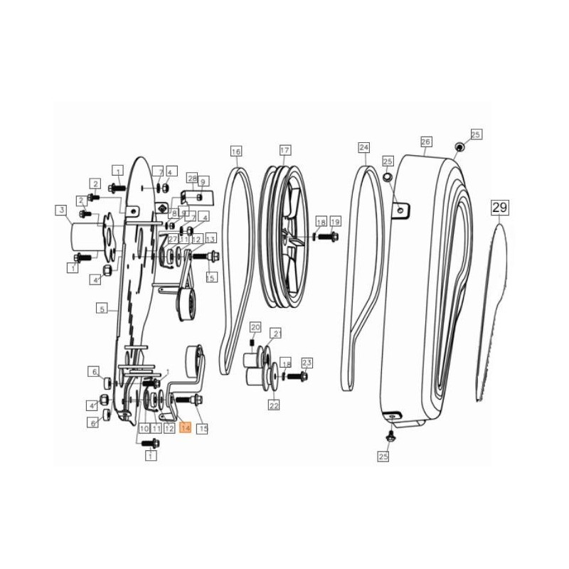 ORIGINAL EMAK BELT TENSIONER L66151133
