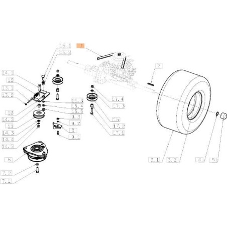 Original OLEOMAC OM105J/16H lawn tractor belt SGN272731253 | Newgardenstore.eu