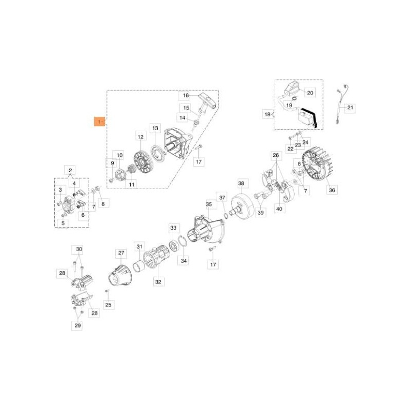 COUVERCLE DE DÉMARREUR ORIGINAL EMAK 61332012R