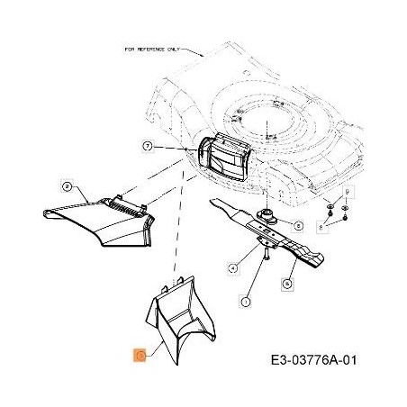 TAPPO MULCHING ORIGINALE EMAK C73105157 | Newgardenstore.eu