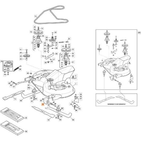 RUEDA ANTI-CORTE Ã˜ 90 ORIGINAL EMAK G182700006E0R | Newgardenstore.eu