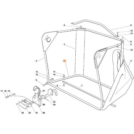 TELAIO ORIGINALE EMAK G384801103E0 | Newgardenstore.eu