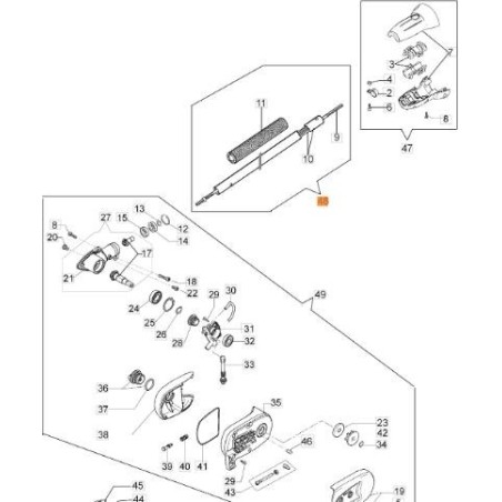 KIT DE TRANSMISIÓN ORIGINAL EMAK 61240452 | Newgardenstore.eu