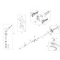 TUBE DE TRANSMISSION D.26 AVEC 6 DOUILLES POUR BP (SAC À DOS) ORIGINAL EMAK BF000005R