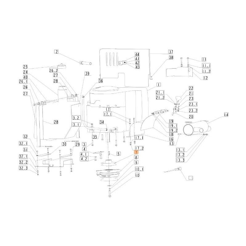 POLEA DE MOTOR ORIGINAL EMAK SGN000532012