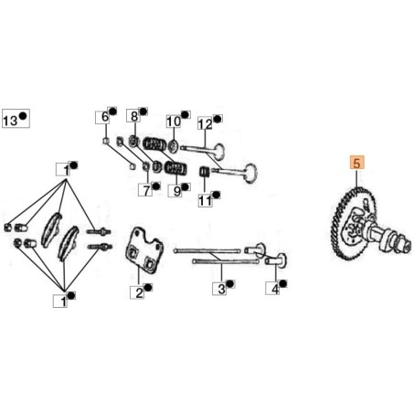 ALBERO CAMME ORIGINALE EMAK L66150555 | Newgardenstore.eu