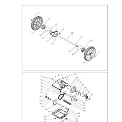 ALBERO DELLA RUOTA ORIGINALE EMAK PB0302010054 | Newgardenstore.eu
