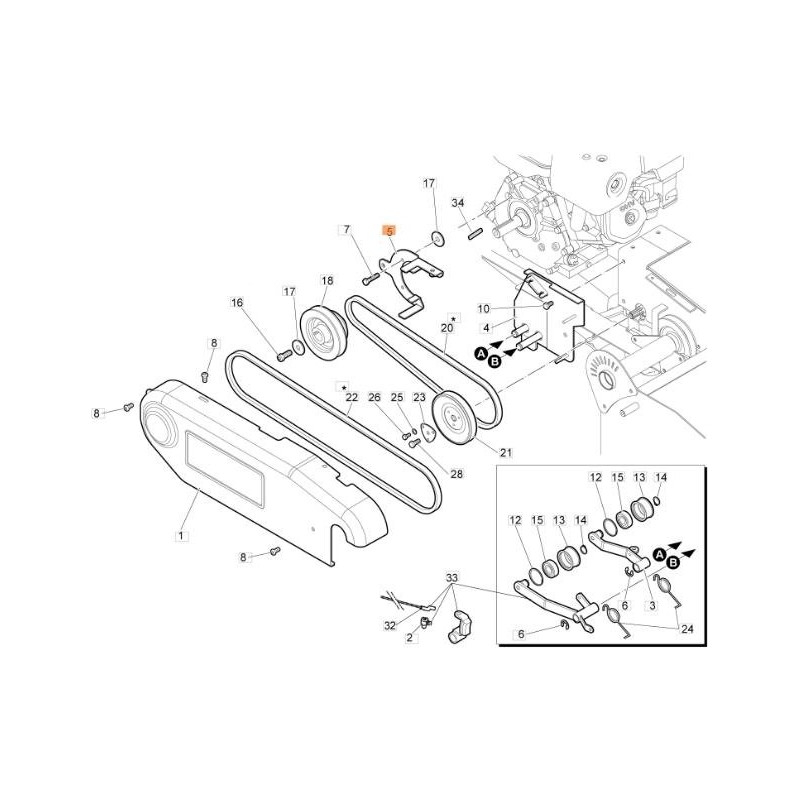 ORIGINAL EMAK F1520220R CRANKCASE SUPPORT