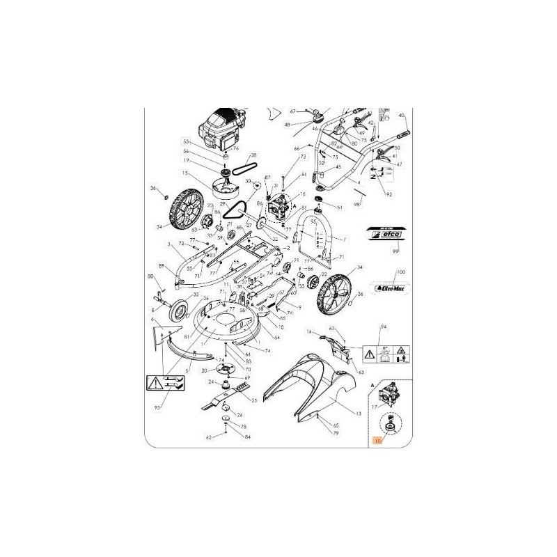 KIT POULIE DE VARIATEUR EMAK ORIGINAL PB0002050007