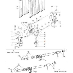 ARBRE DE TRANSMISSION EMAK CS01290230R ORIGINAL