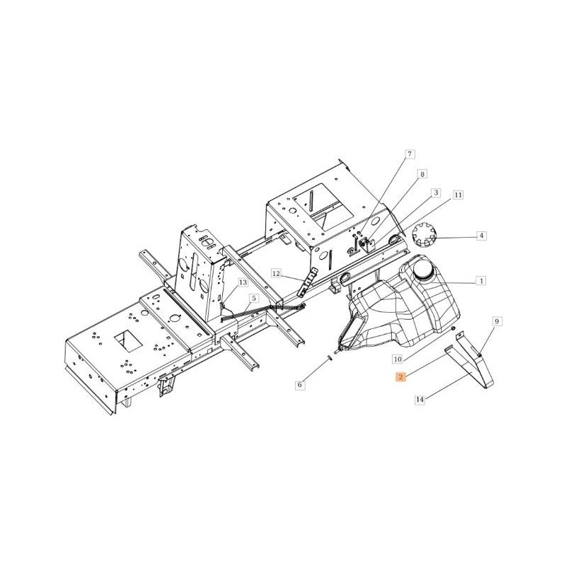 SUPPORT DE RÉSERVOIR D'ORIGINE EMAK SGS532013422073R
