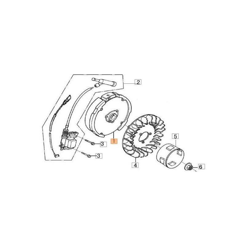 ORIGINAL FLYWHEEL EMAK L66152145