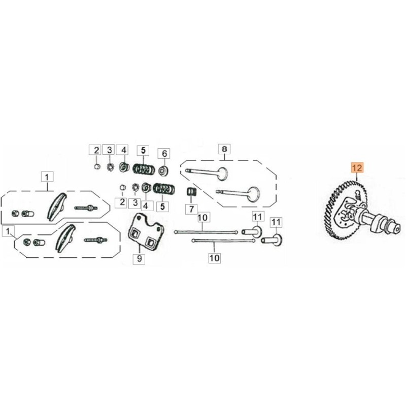 ALBERO CAMME ORIGINALE EMAK L66152427