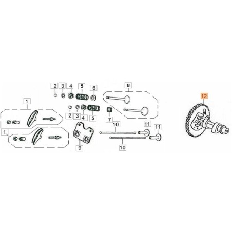 ALBERO CAMME ORIGINALE EMAK L66152427 | Newgardenstore.eu