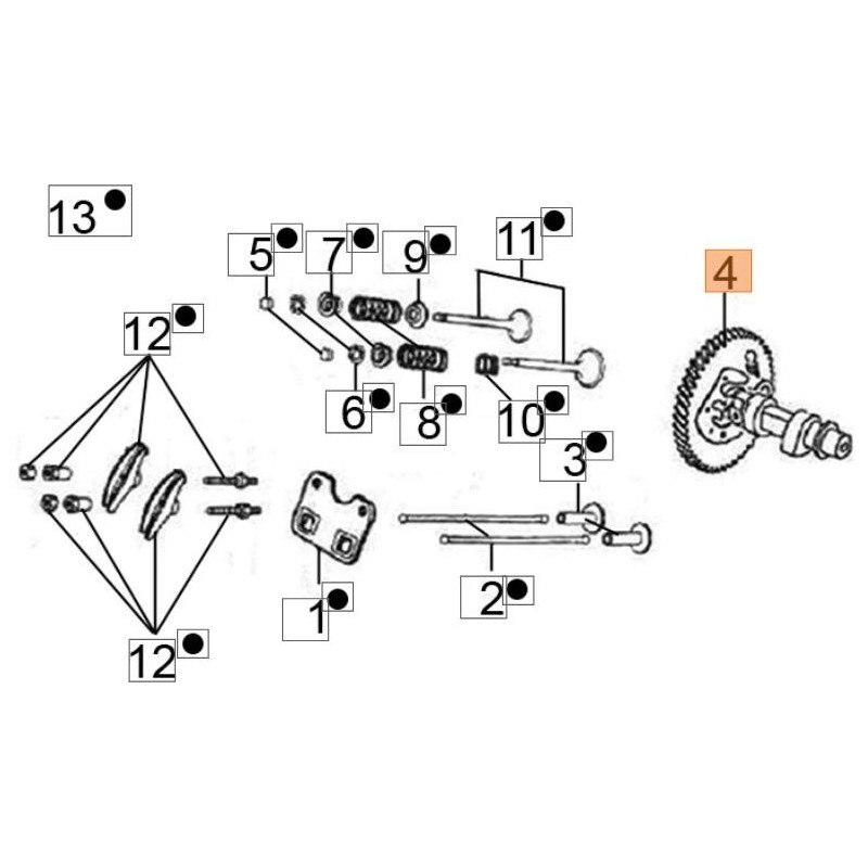 ALBERO CAMME ORIGINALE EMAK L66150674