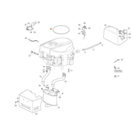 TAPA DE VOLANTE ORIGINAL EMAK G125730031E0R | Newgardenstore.eu