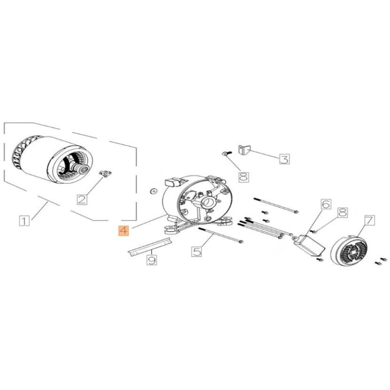 ORIGINAL ENGINE SUPPORT EMAK L66152215