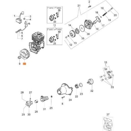 ORIGINAL FLYWHEEL EMAK 61280025R | Newgardenstore.eu