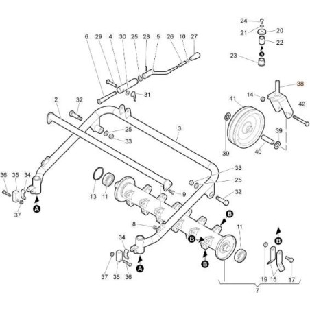 KIT DE SUPPORT EMAK ORIGINAL 68240151R | Newgardenstore.eu