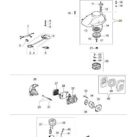 ORIGINAL STARTER CONVEYOR EMAK 58042013BR | Newgardenstore.eu