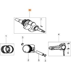 ALBERO CAMME ORIGINALE EMAK L66150373 | Newgardenstore.eu