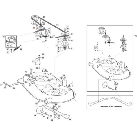 KIT POULIE ORIGINAL EMAK 68120047 | Newgardenstore.eu