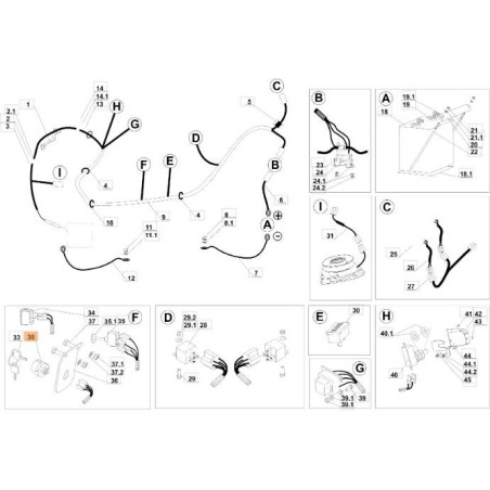 BOÎTIER DE COMMUTATION D'ORIGINE EMAK SGN443861005 | Newgardenstore.eu