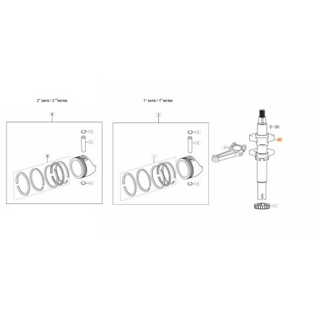 ALBERO MOTORE ORIGINALE EMAK L66151543 | Newgardenstore.eu