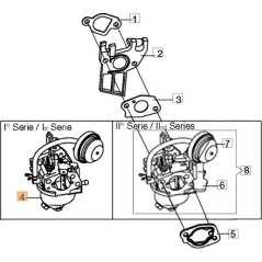 KIT CARBURATORE ORIGINALE EMAK L66150703 | Newgardenstore.eu