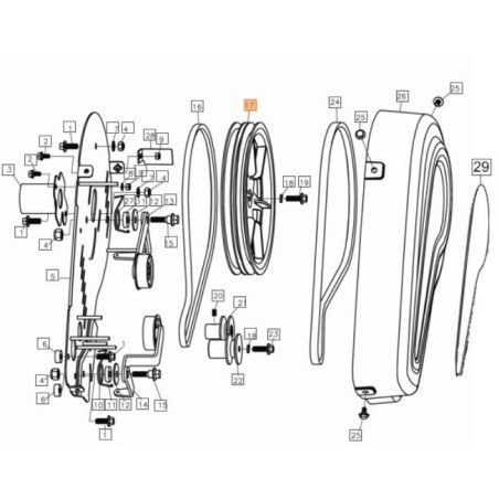 POLEA ORIGINAL EMAK L66151136 | Newgardenstore.eu