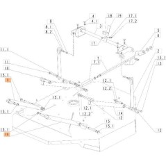 BRACCIO SOLLEVAMENTO ORIGINALE EMAK SGS532980365233 | Newgardenstore.eu
