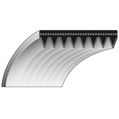 ROQUES ET LECOEUR RL 460 flail mower internal toothing belt - 0306030089 | Newgardenstore.eu
