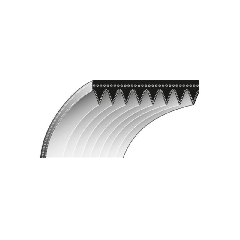 ROQUES ET LECOEUR RL 460 flail mower internal toothing belt - 0306030089
