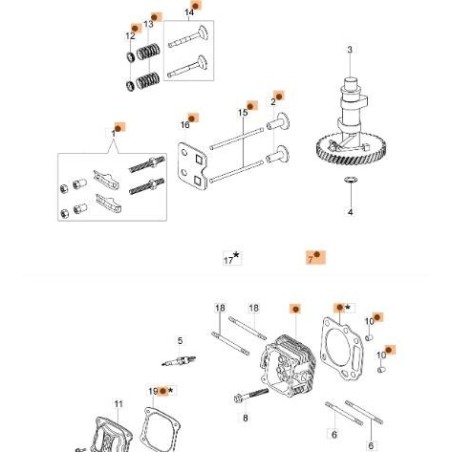 KIT DE TÊTE EMAK ORIGINAL L66150397 | Newgardenstore.eu