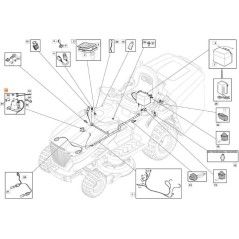 Relais pour tracteur tondeuse GLX14-84G GLX14-84H ORIGINAL OLEOMAC G118736112E0