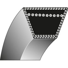 ROQUES ET LECOEUR trapezoidal blade belt for RL 1400 DIFF defoliator