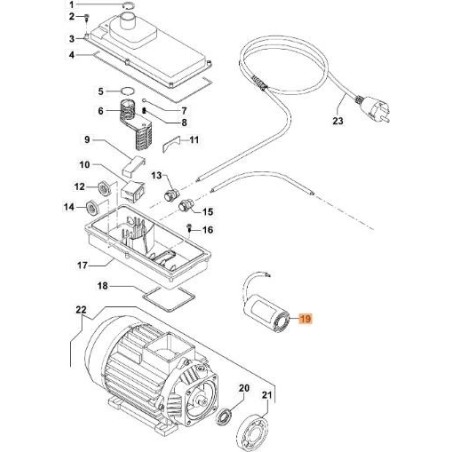 ORIGINAL CAPACITOR EMAK CH04340010 | Newgardenstore.eu