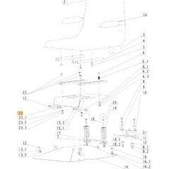 SUPPORTO SEDILE ORIGINALE EMAK SGS532018472433 | Newgardenstore.eu