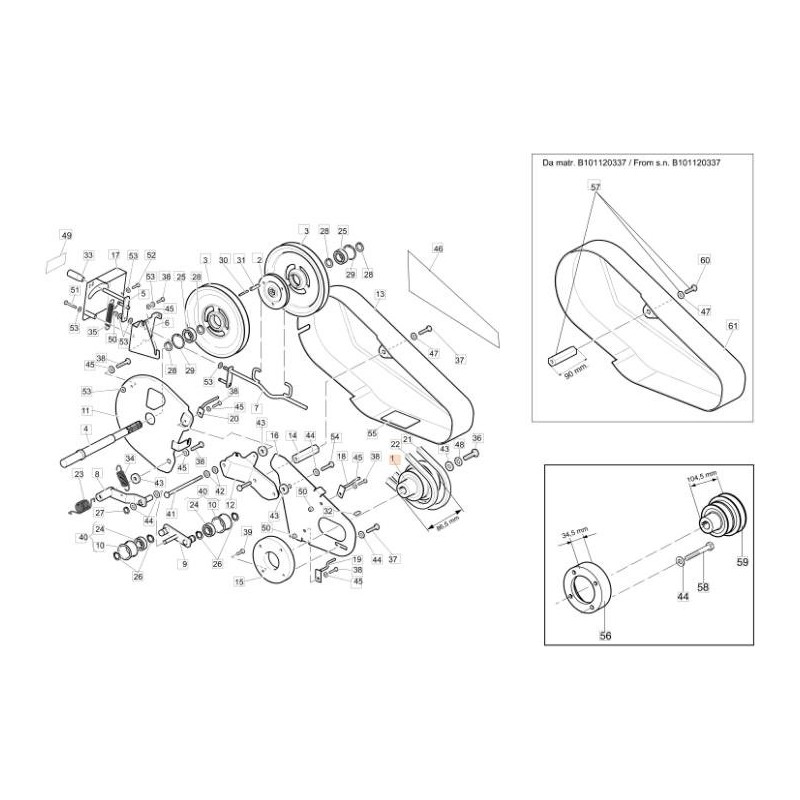POLEA DE MOTOR ORIGINAL EMAK F1440801
