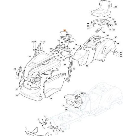 VOLANTE ORIGINALE EMAK G125961209E1 | Newgardenstore.eu