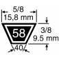 Cinghia motore - semovenza MAORI per spazzaneve MP 766AE MP 1174AE cod. 024983