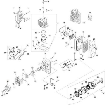 VOLANO CERAMICO D.89 ORIGINALE EMAK 56520004BR | Newgardenstore.eu