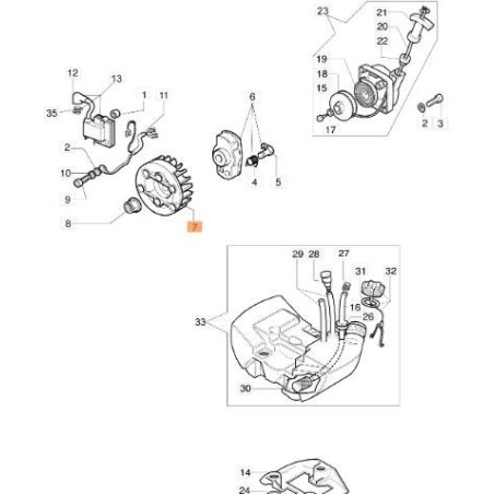 ORIGINAL FLYWHEEL EMAK 61070017BR | Newgardenstore.eu