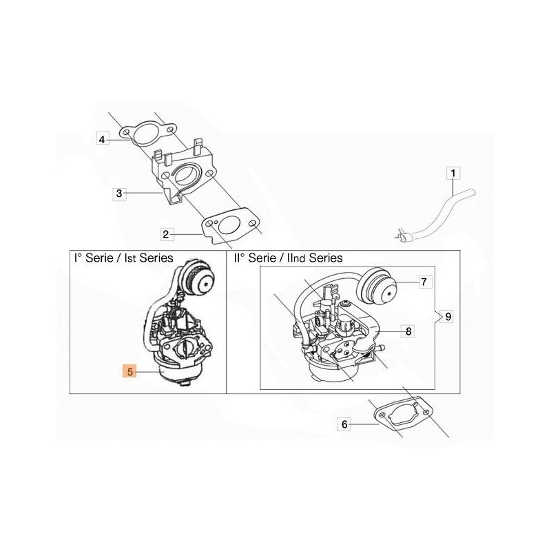 KIT CARBURATORE ORIGINALE EMAK L66150704