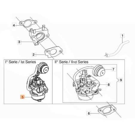 KIT CARBURATORE ORIGINALE EMAK L66150704 | Newgardenstore.eu