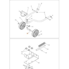 SUPPORTO RUOTE ORIGINALE EMAK PB4002000314R | Newgardenstore.eu
